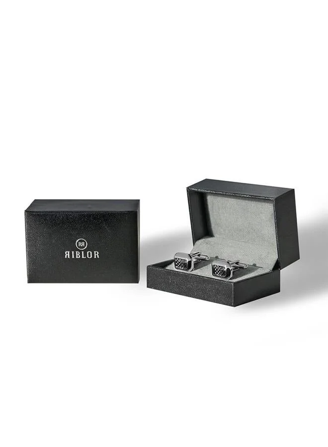 Riblor  Riblor Marcus Cufflinks in Stainless Steel for Men | Best Price UAE